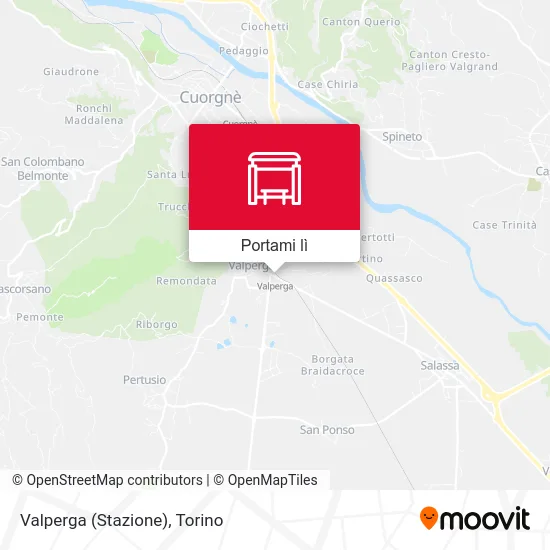 Mappa Valperga (Stazione)