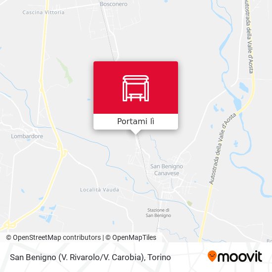 Mappa San Benigno (V. Rivarolo / V. Carobia)