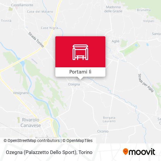 Mappa Ozegna (Palazzetto Dello Sport)
