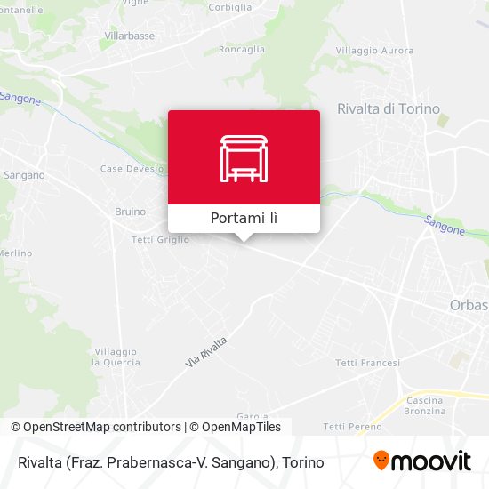 Mappa Rivalta (Fraz. Prabernasca-V. Sangano)