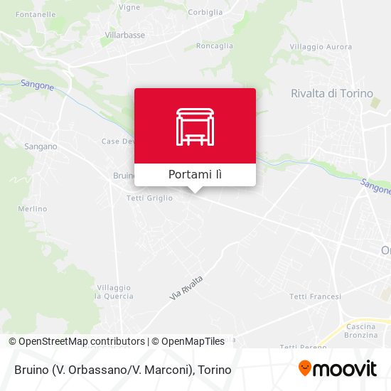 Mappa Bruino (V. Orbassano / V. Marconi)