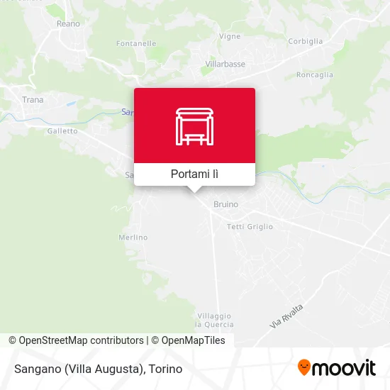 Mappa Sangano (Villa Augusta)