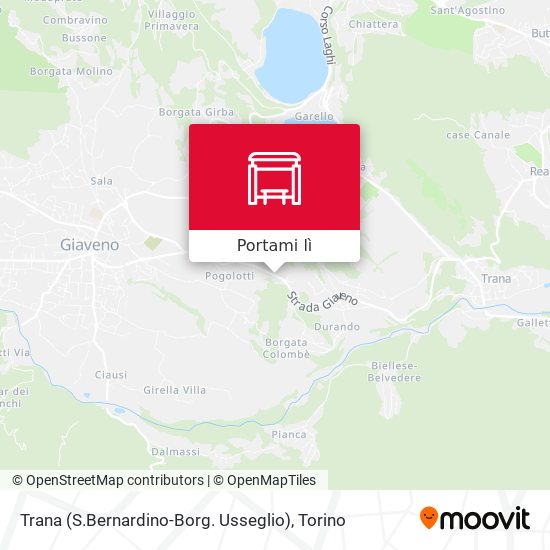 Mappa Trana (S.Bernardino-Borg. Usseglio)