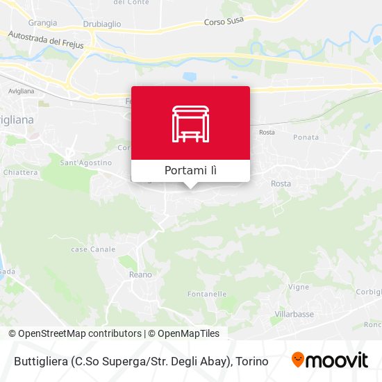 Mappa Buttigliera (C.So Superga / Str. Degli Abay)