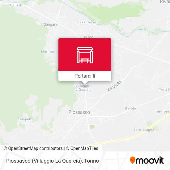 Mappa Piossasco (Villaggio La Quercia)