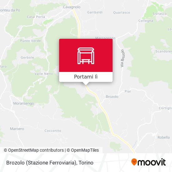 Mappa Brozolo (Stazione Ferroviaria)