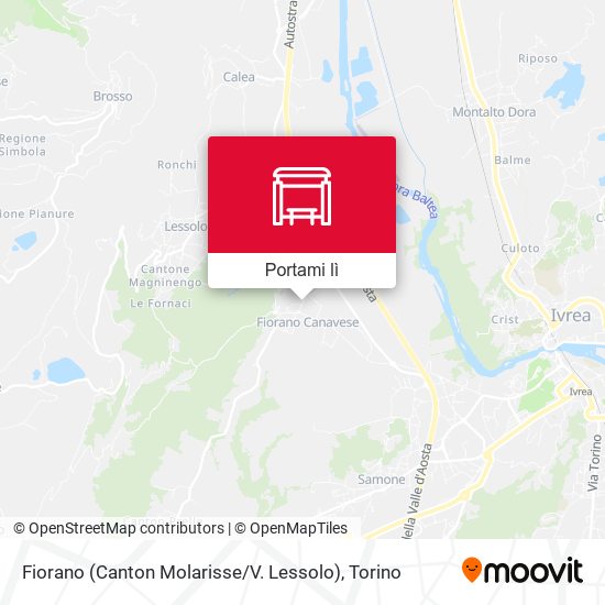Mappa Fiorano (Canton Molarisse / V. Lessolo)