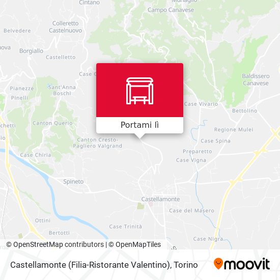 Mappa Castellamonte (Filia-Ristorante Valentino)