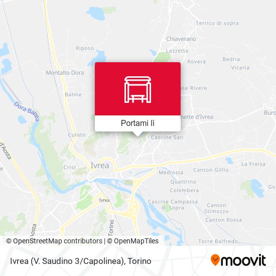 Mappa Ivrea (V. Saudino 3/Capolinea)