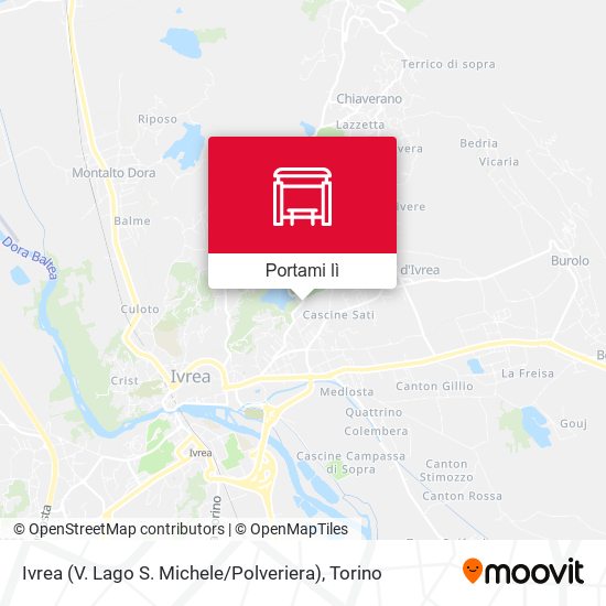 Mappa Ivrea (V. Lago S. Michele / Polveriera)