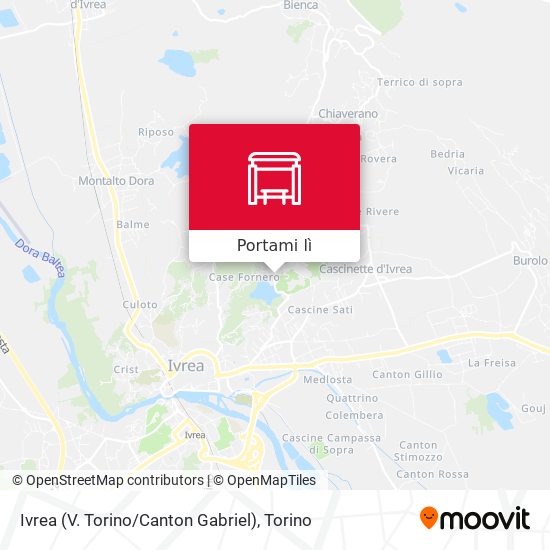 Mappa Ivrea (V. Torino / Canton Gabriel)