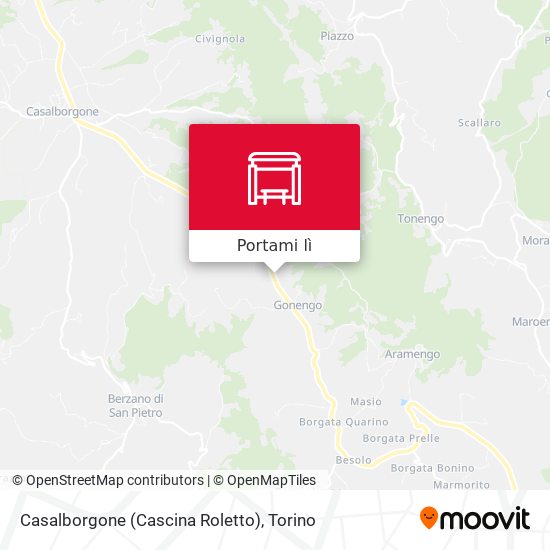 Mappa Casalborgone (Cascina Roletto)