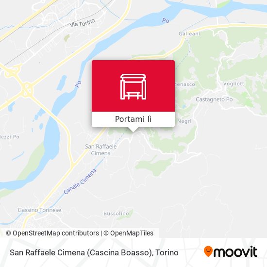 Mappa San Raffaele Cimena (Cascina Boasso)