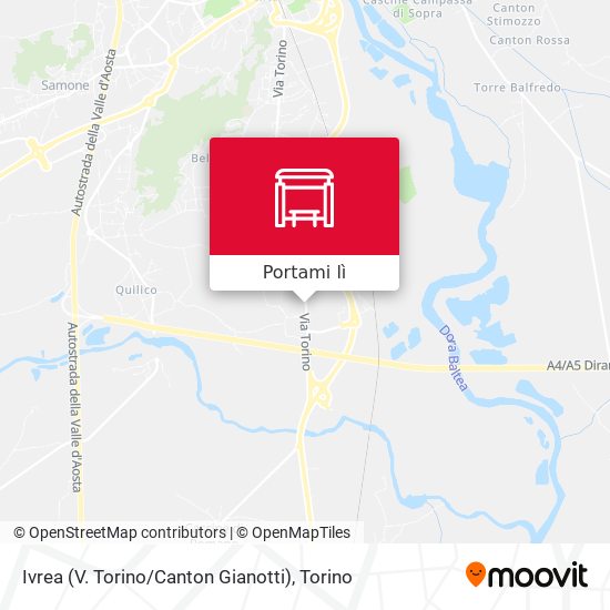 Mappa Ivrea (V. Torino / Canton Gianotti)