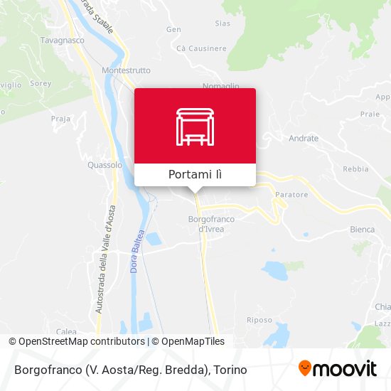 Mappa Borgofranco (V. Aosta / Reg. Bredda)