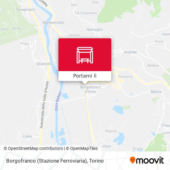 Mappa Borgofranco (Stazione Ferroviaria)