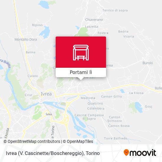 Mappa Ivrea (V. Cascinette / Boschereggio)