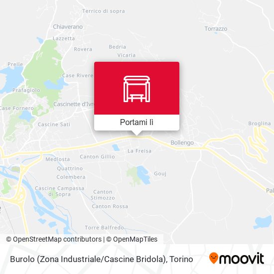 Mappa Burolo (Zona Industriale / Cascine Bridola)