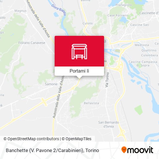 Mappa Banchette (V. Pavone 2 / Carabinieri)