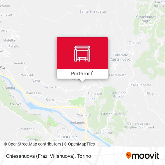 Mappa Chiesanuova (Fraz. Villanuova)