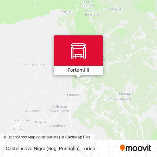 Mappa Castelnuovo Nigra (Reg. Pontiglia)