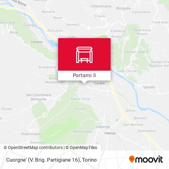 Mappa Cuorgne' (V. Brig. Partigiane 16)