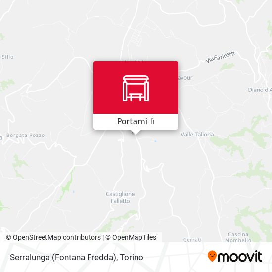 Mappa Serralunga (Fontana Fredda)