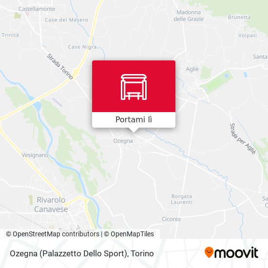 Mappa Ozegna (Palazzetto Dello Sport)