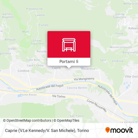 Mappa Caprie (V.Le Kennedy / V. San Michele)