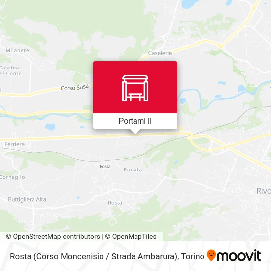 Mappa Rosta (Corso Moncenisio / Strada Ambarura)
