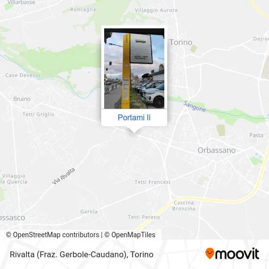 Mappa Rivalta (Fraz. Gerbole-Caudano)