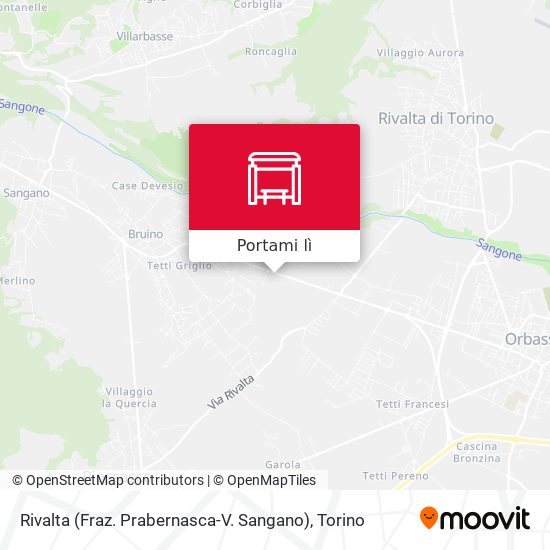 Mappa Rivalta (Fraz. Prabernasca-V. Sangano)