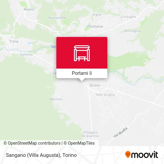 Mappa Sangano (Villa Augusta)