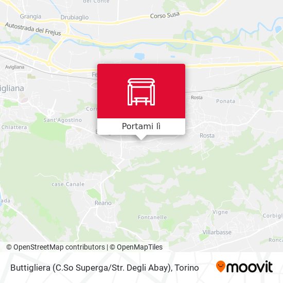 Mappa Buttigliera (C.So Superga / Str. Degli Abay)