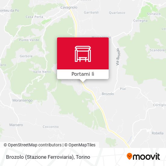 Mappa Brozolo (Stazione Ferroviaria)