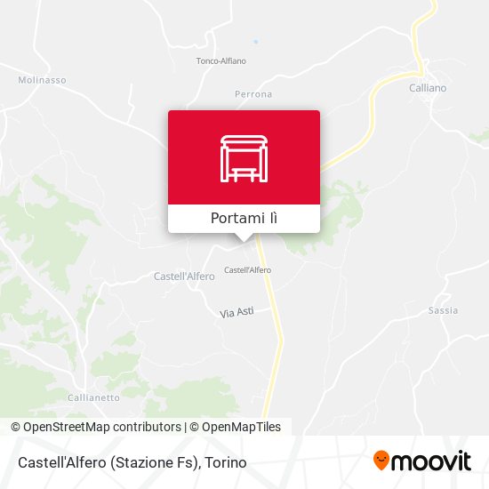 Mappa Castell'Alfero (Stazione Fs)