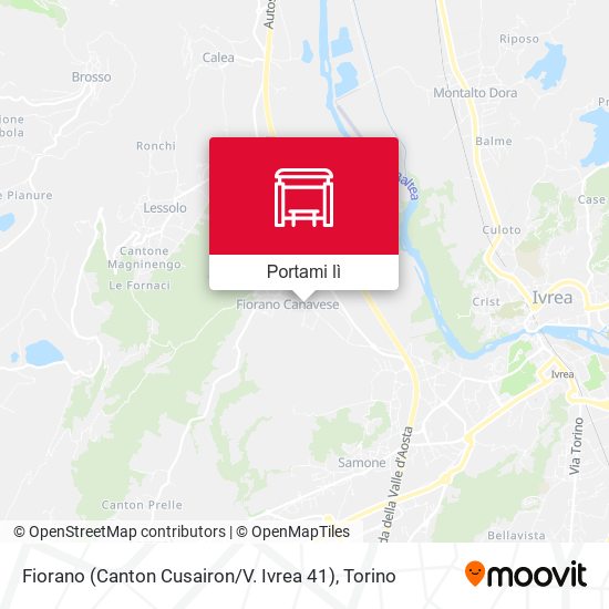 Mappa Fiorano (Canton Cusairon / V. Ivrea 41)