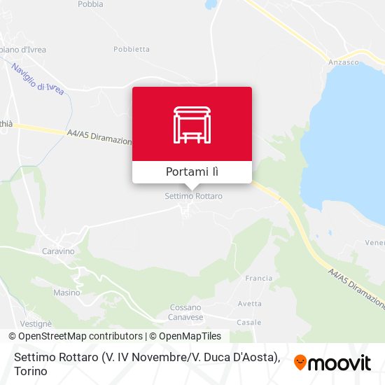 Mappa Settimo Rottaro (V. IV Novembre / V. Duca D'Aosta)