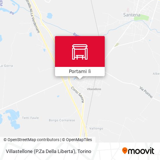 Mappa Villastellone (P.Za Della Liberta')