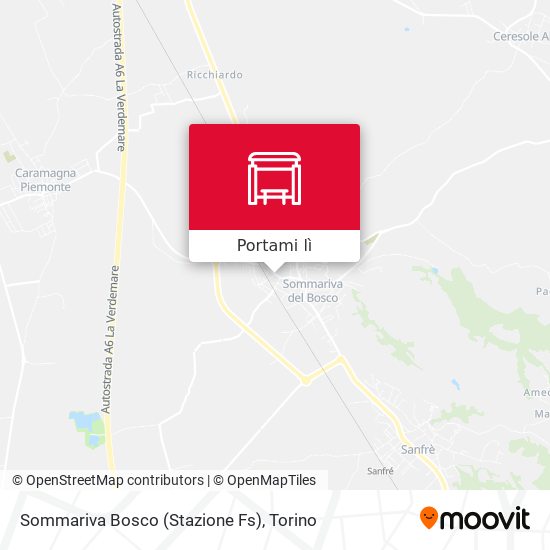 Mappa Sommariva Bosco (Stazione Fs)