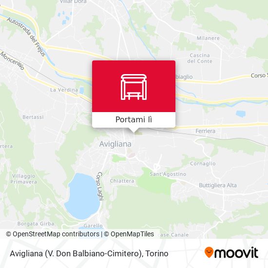 Mappa Avigliana (V. Don Balbiano-Cimitero)