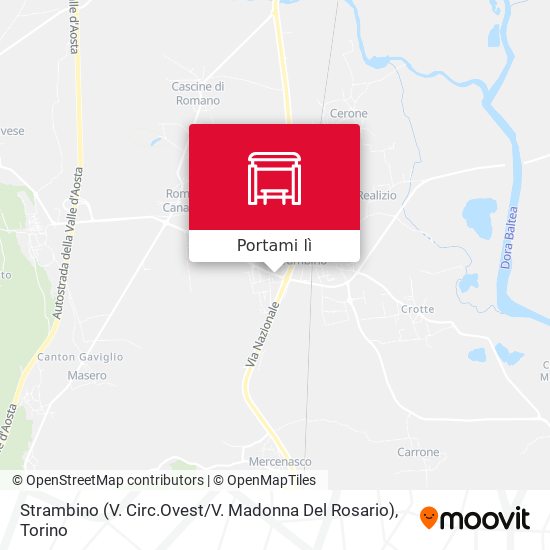 Mappa Strambino (V. Circ.Ovest / V. Madonna Del Rosario)