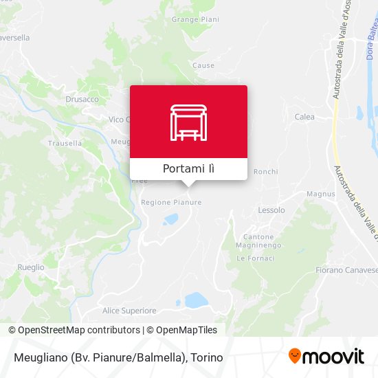 Mappa Meugliano (Bv. Pianure / Balmella)