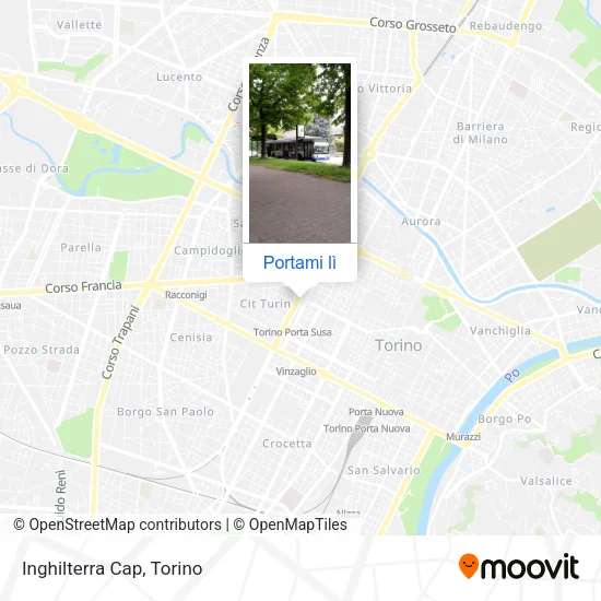 Mappa Inghilterra Cap