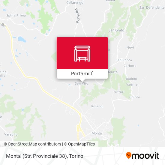 Mappa Monta' (Str. Provinciale 38)