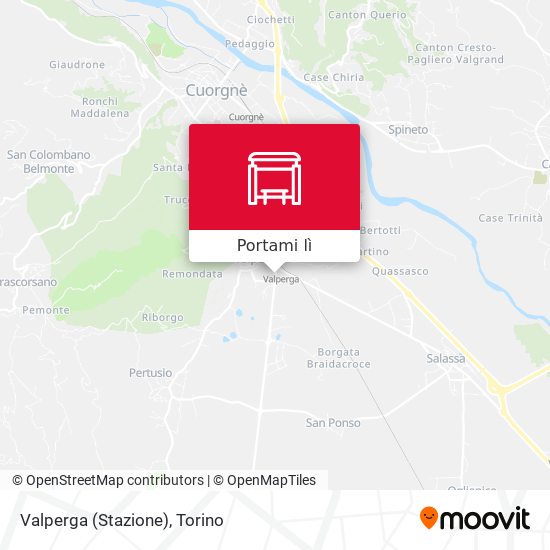 Mappa Valperga (Stazione)