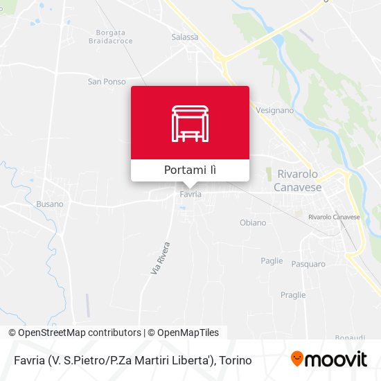 Mappa Favria (V. S.Pietro / P.Za Martiri Liberta')