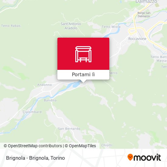 Mappa Brignola - Brignola