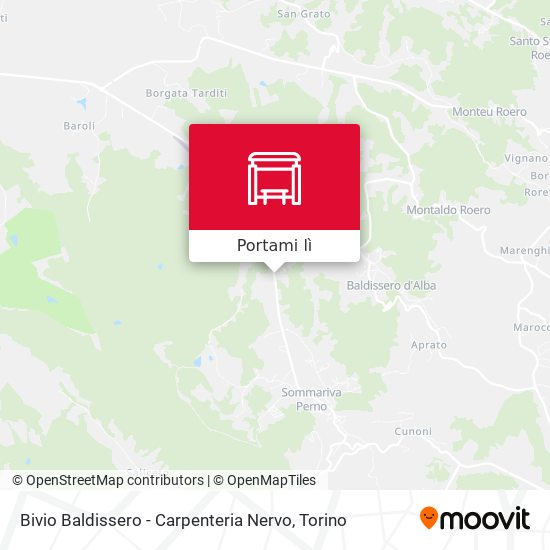 Mappa Bivio Baldissero - Carpenteria Nervo