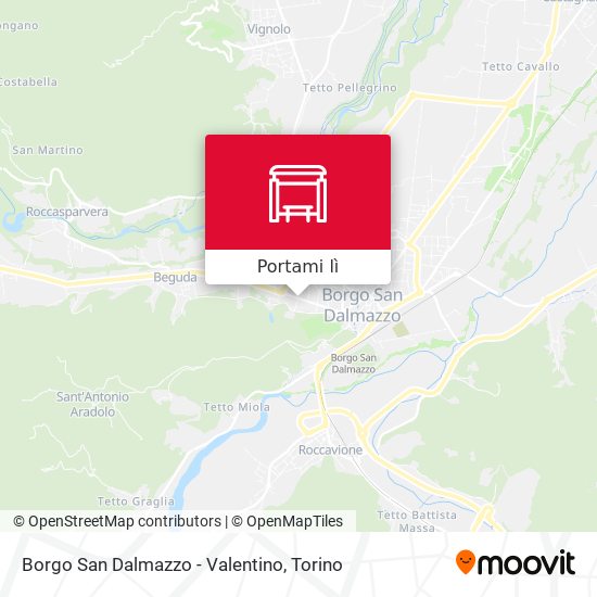 Mappa Borgo San Dalmazzo - Valentino